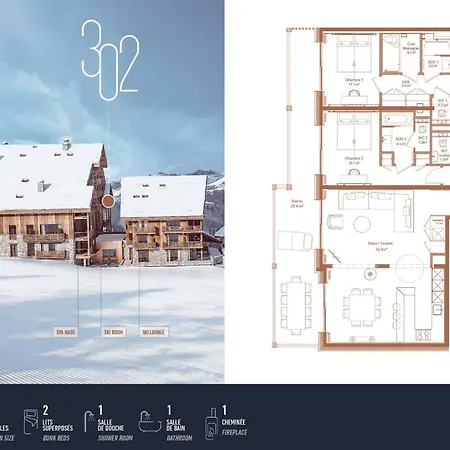 Apartment Antares Naos 302 - Luxury Inski Out